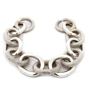 Monica Rich Kosann Sterling Silver Large Link Bracelet, 7.5"